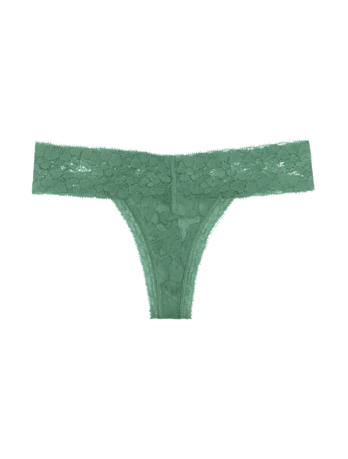 Army-Green Lace Thong