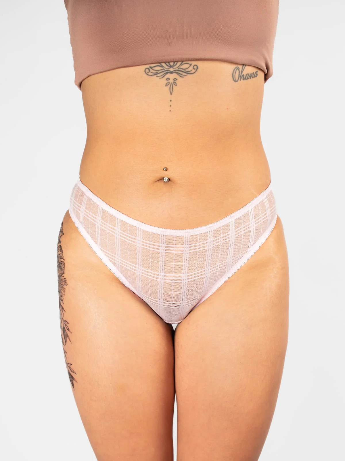 Ballerina Plaid Mesh Cheeky