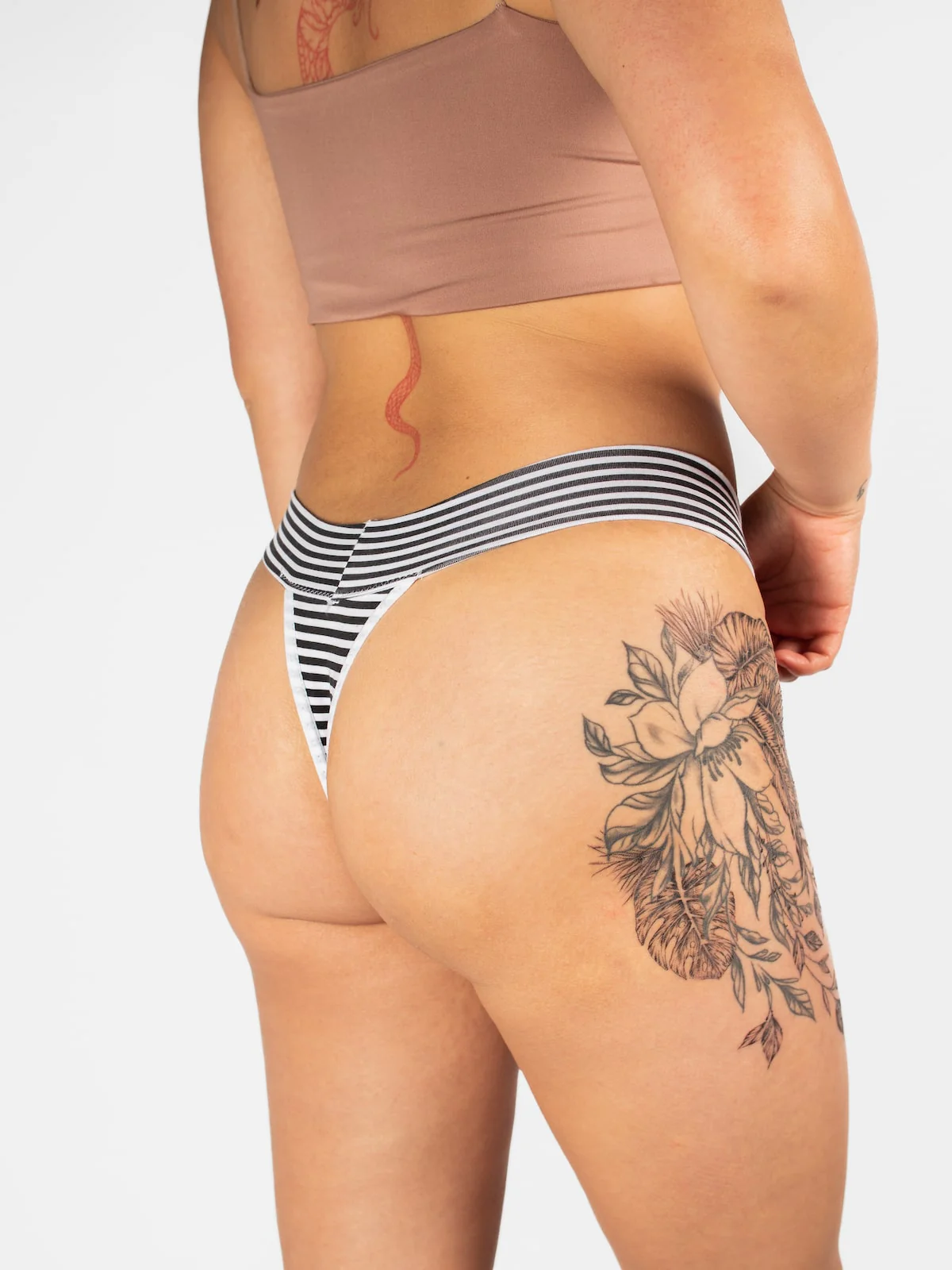 Basic Me In Stripes Cotton Thong - Image 4