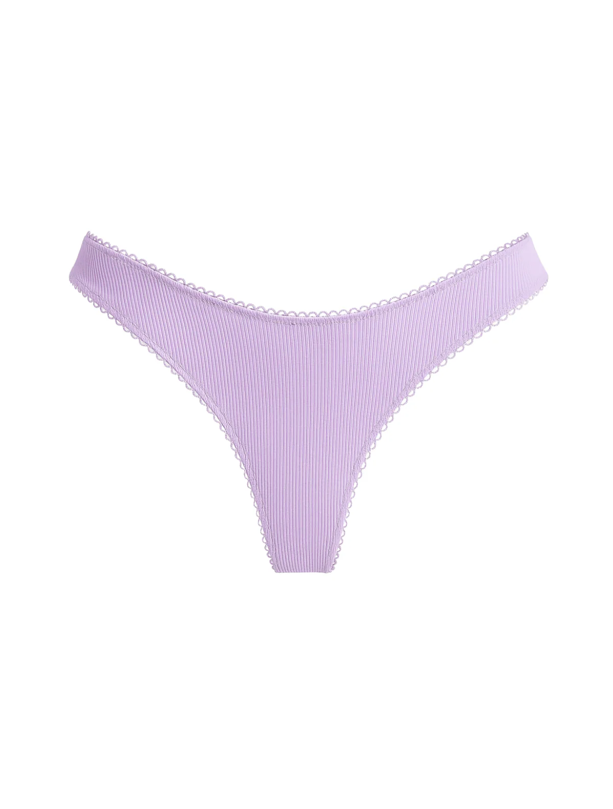 AiraModal™ Basic Ribbed Lavender Thong