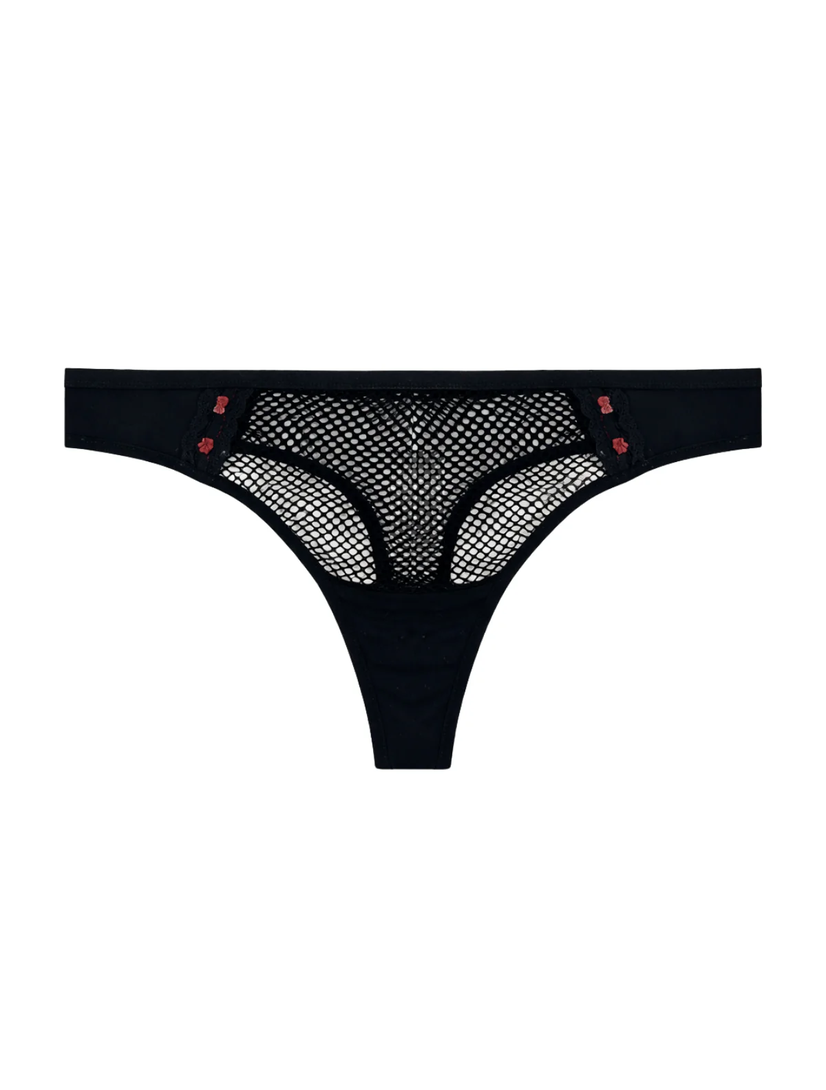 Black Fishnet Thong