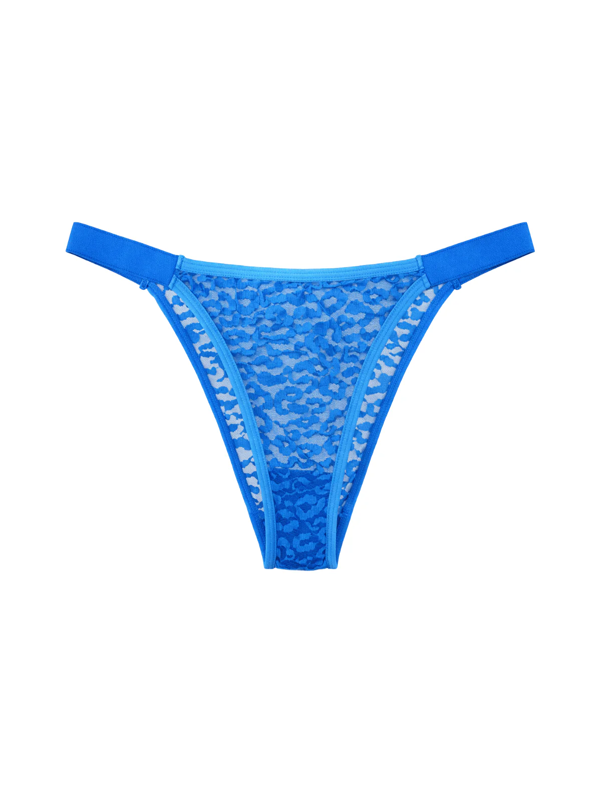Cobalt Leopard Lace Cheeky