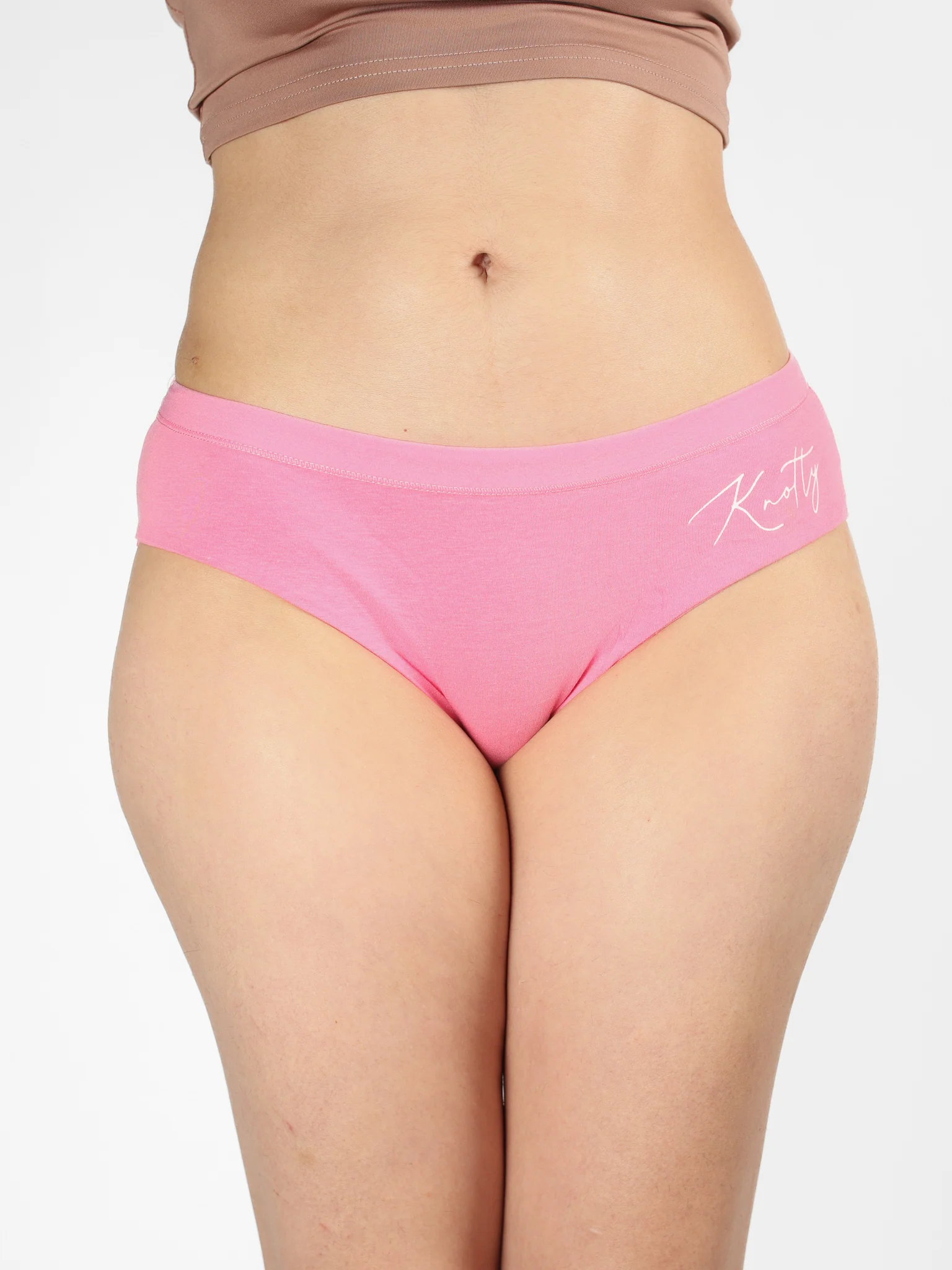 Pink Cotton Knotty Briefs - Image 2
