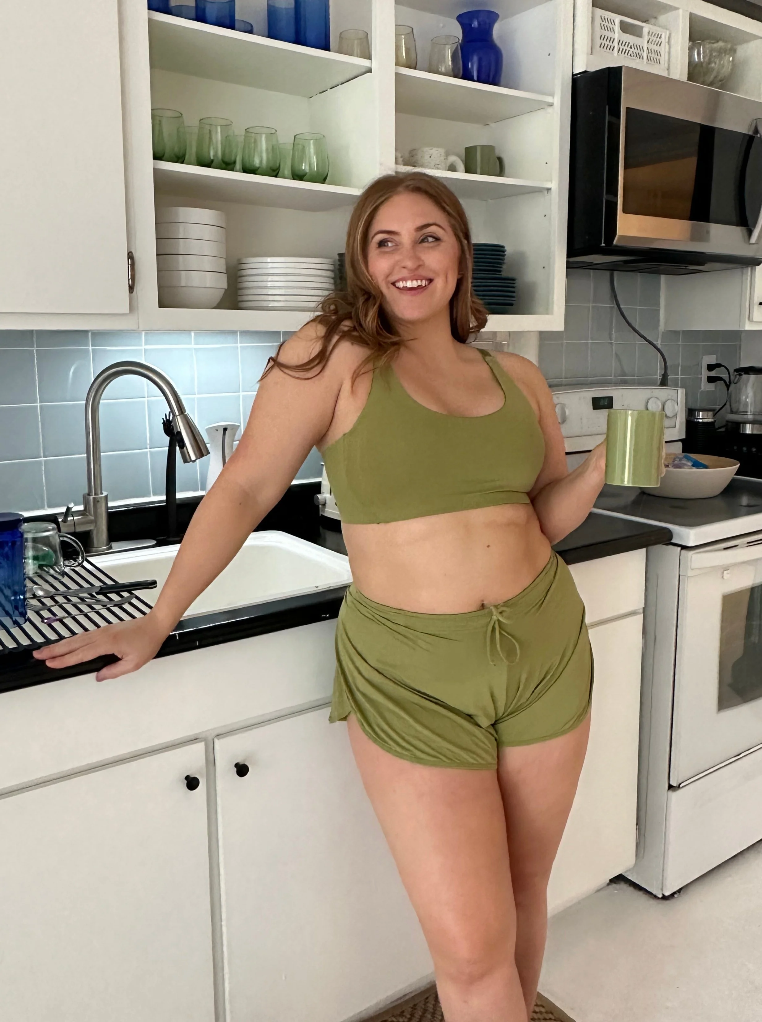 Compression Pad-Friendly Yoga Shorts - Image 7