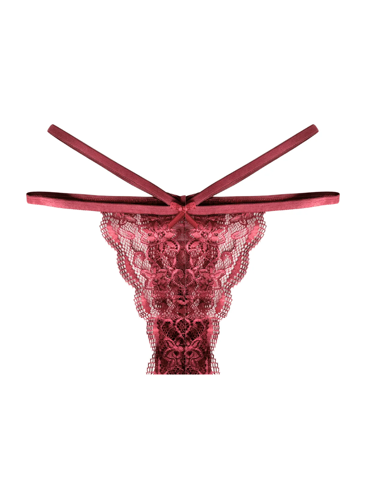 Double Strap Crimson Thong