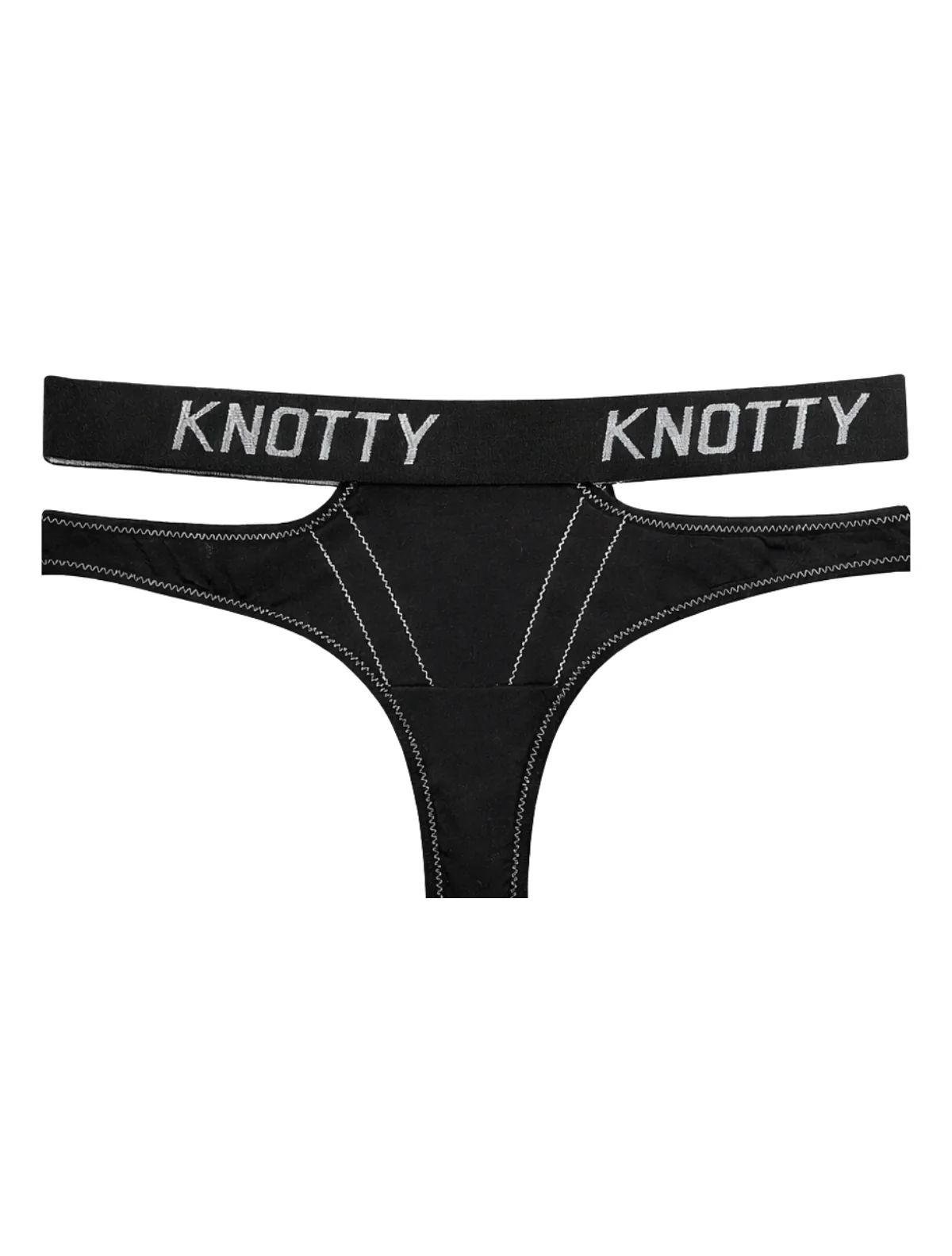 Double-Up Knotty Cotton Thong