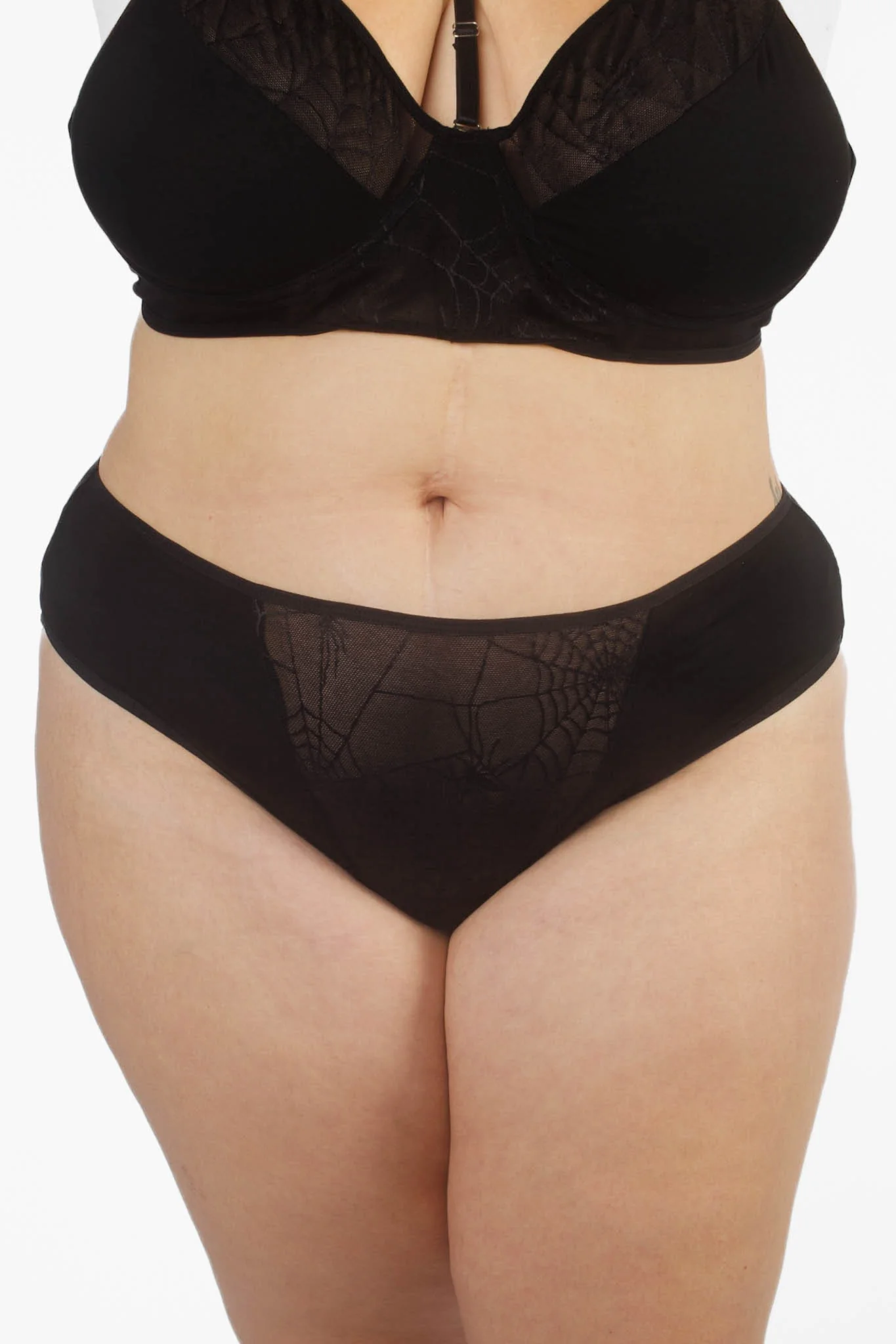Fantasy Goth Cobweb Brief