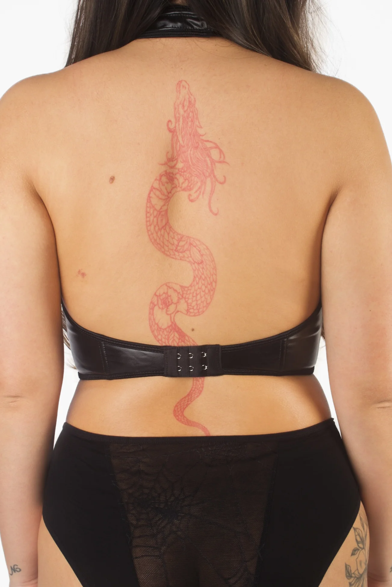 Fantasy Goth Cobweb Halter Bra - Image 2