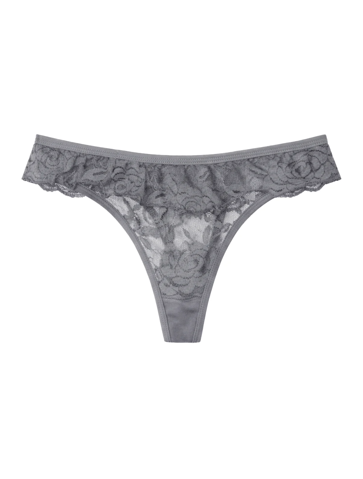 Grey Lace Bliss G-String