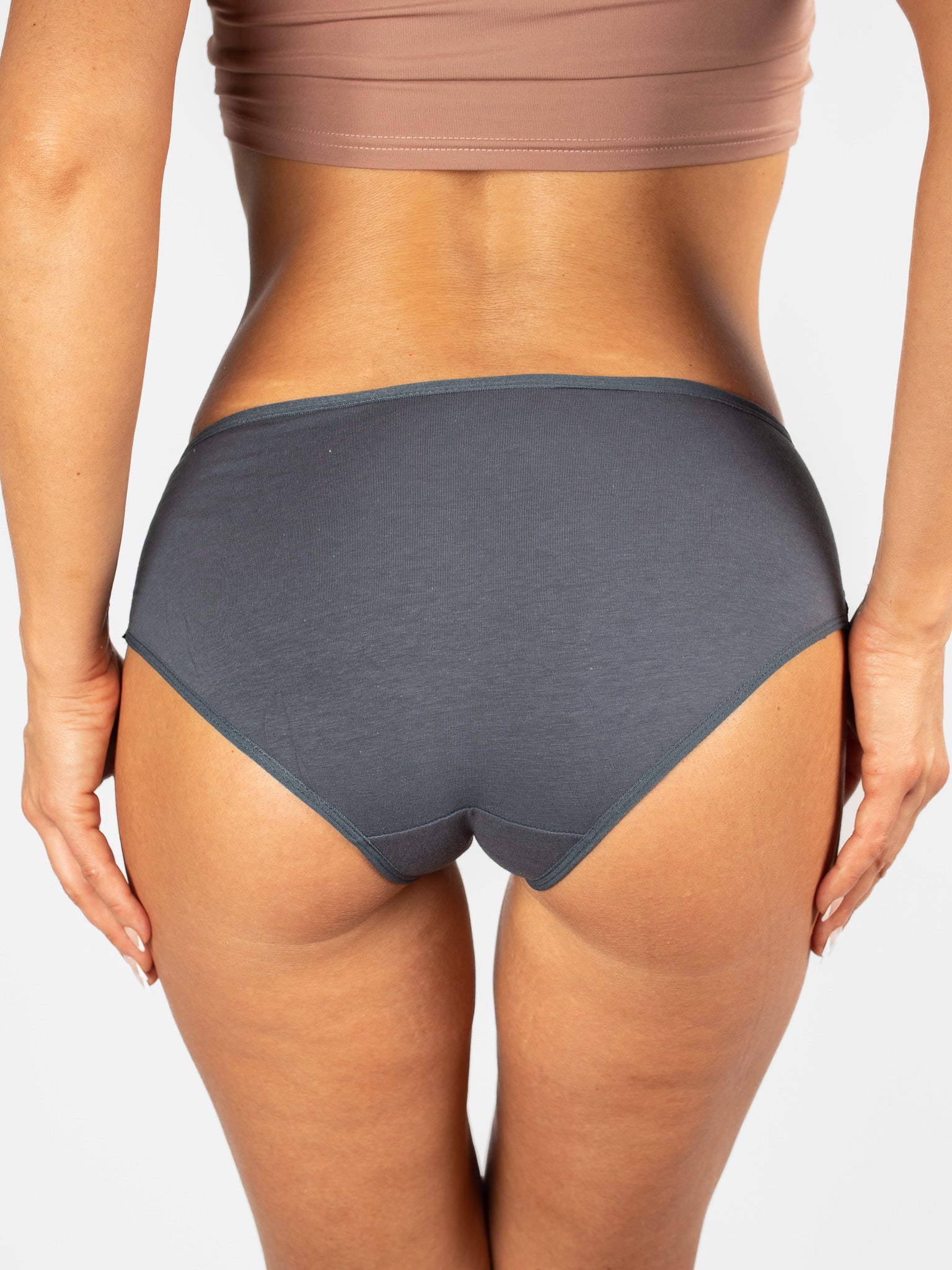 Grey Magnolia Cotton Briefs - Image 4