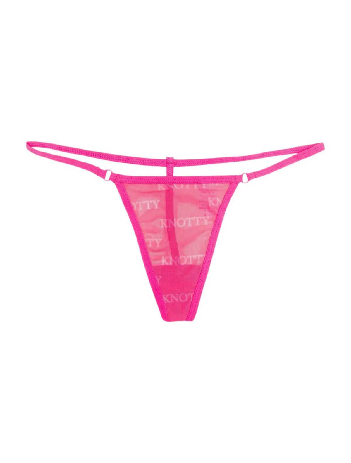 Hot Pink Knotty G-String