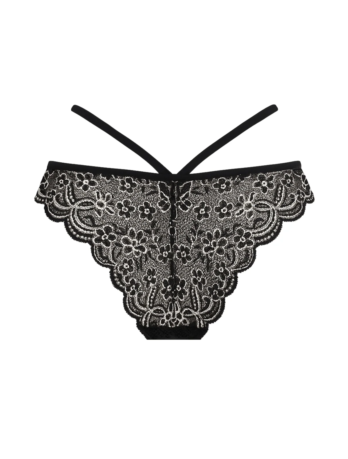 Strappy Metallic Lace Cheeky