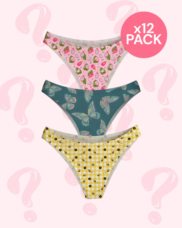 Mystery Butter-Soft Non-Thongs 12-Pack