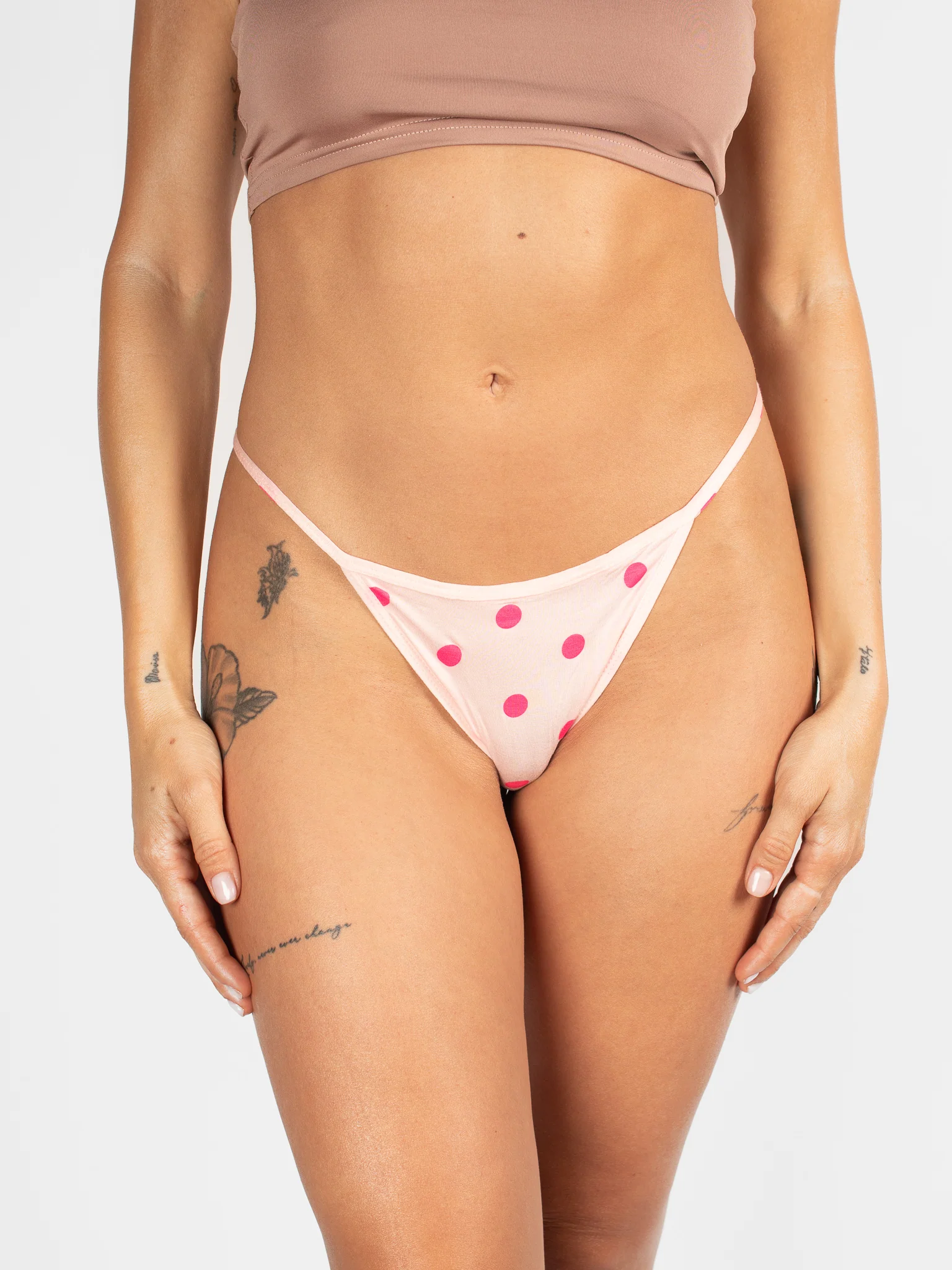 AiraModal™ Polka Dot Pink G-String - Image 2