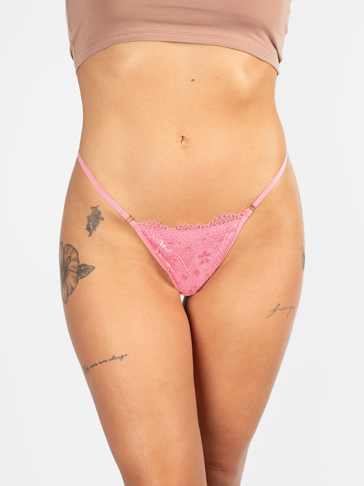 Petal Pink Low-Rise Thong - Image 2