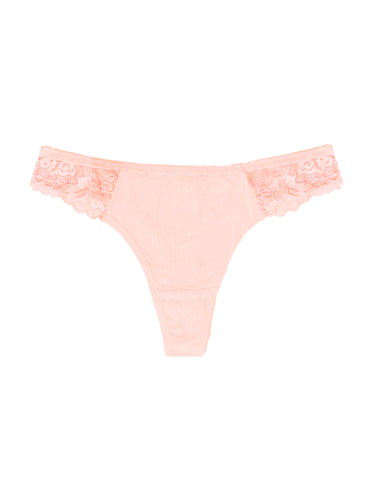 BeChill™ Ribbed Floral Blush Thong