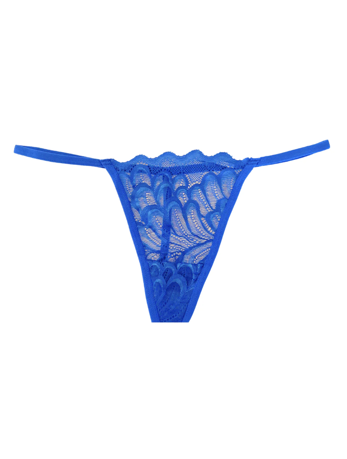 Royal Blue Petal Lace G-String