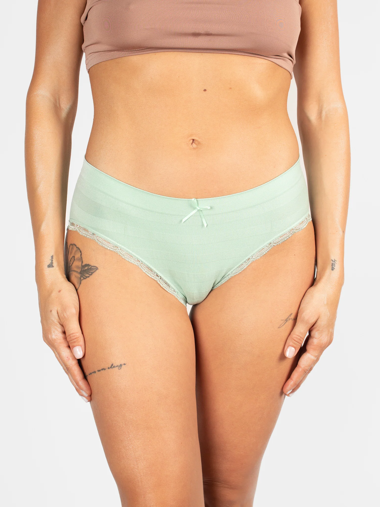 Full Coverage Striped Stretch Briefs - Image 2