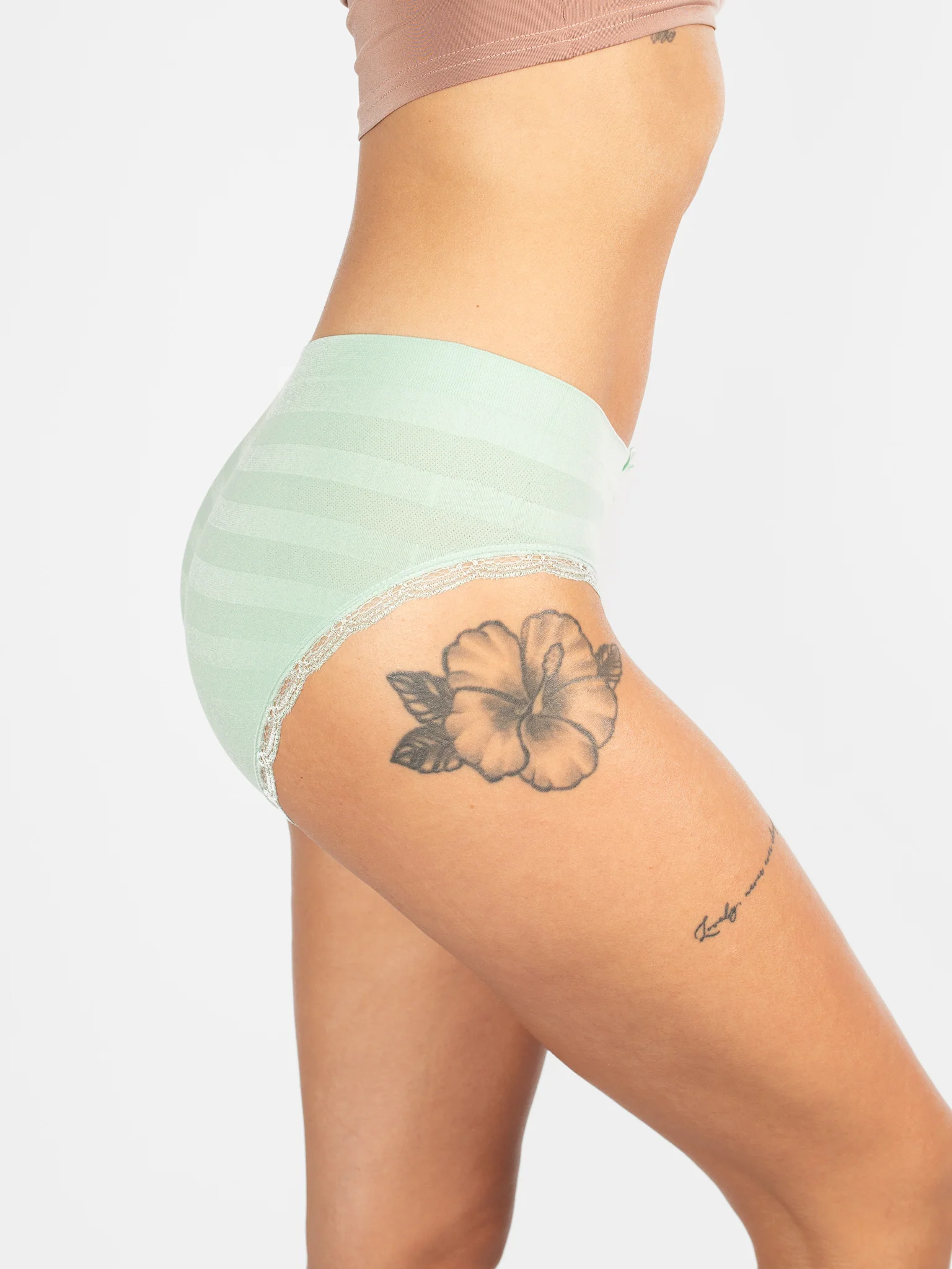 Full Coverage Striped Stretch Briefs - Image 3