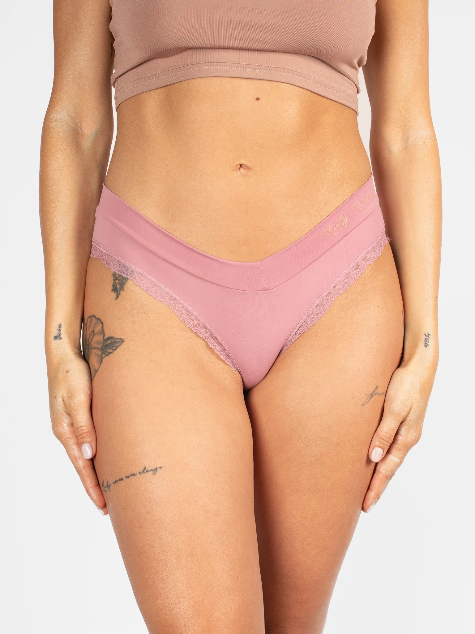 Silky Mauve Knotty Brief - Image 2