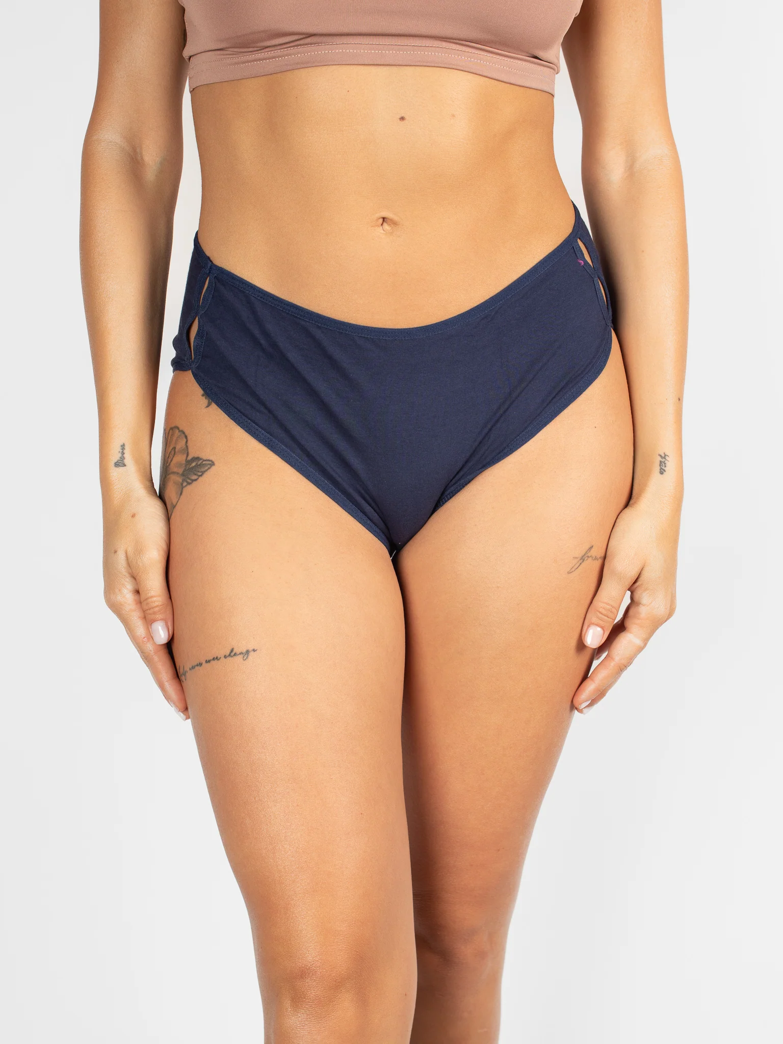Stone-Blue Cotton Hipster - Image 2