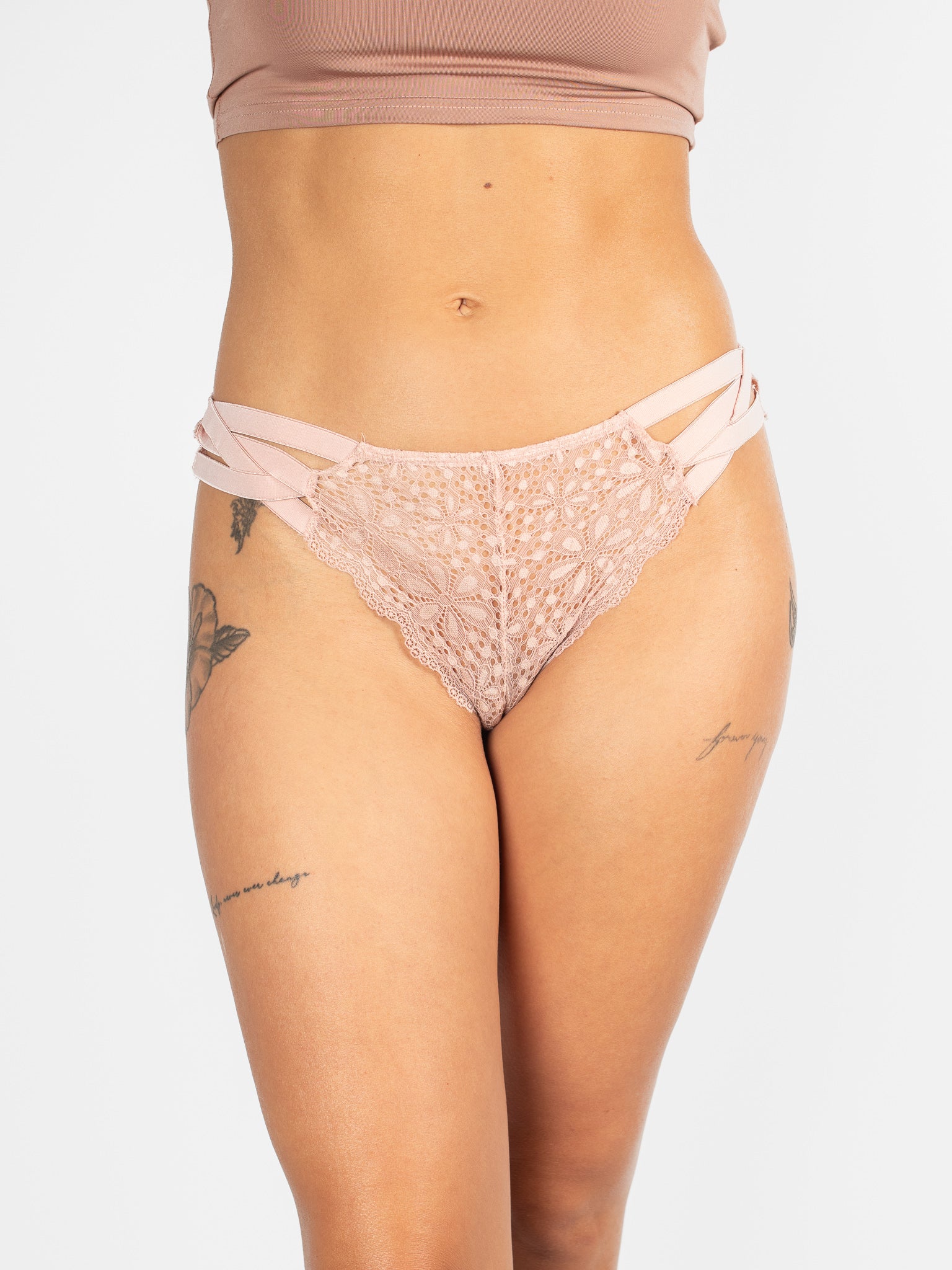 Strappy Beige Cheeky - Image 2