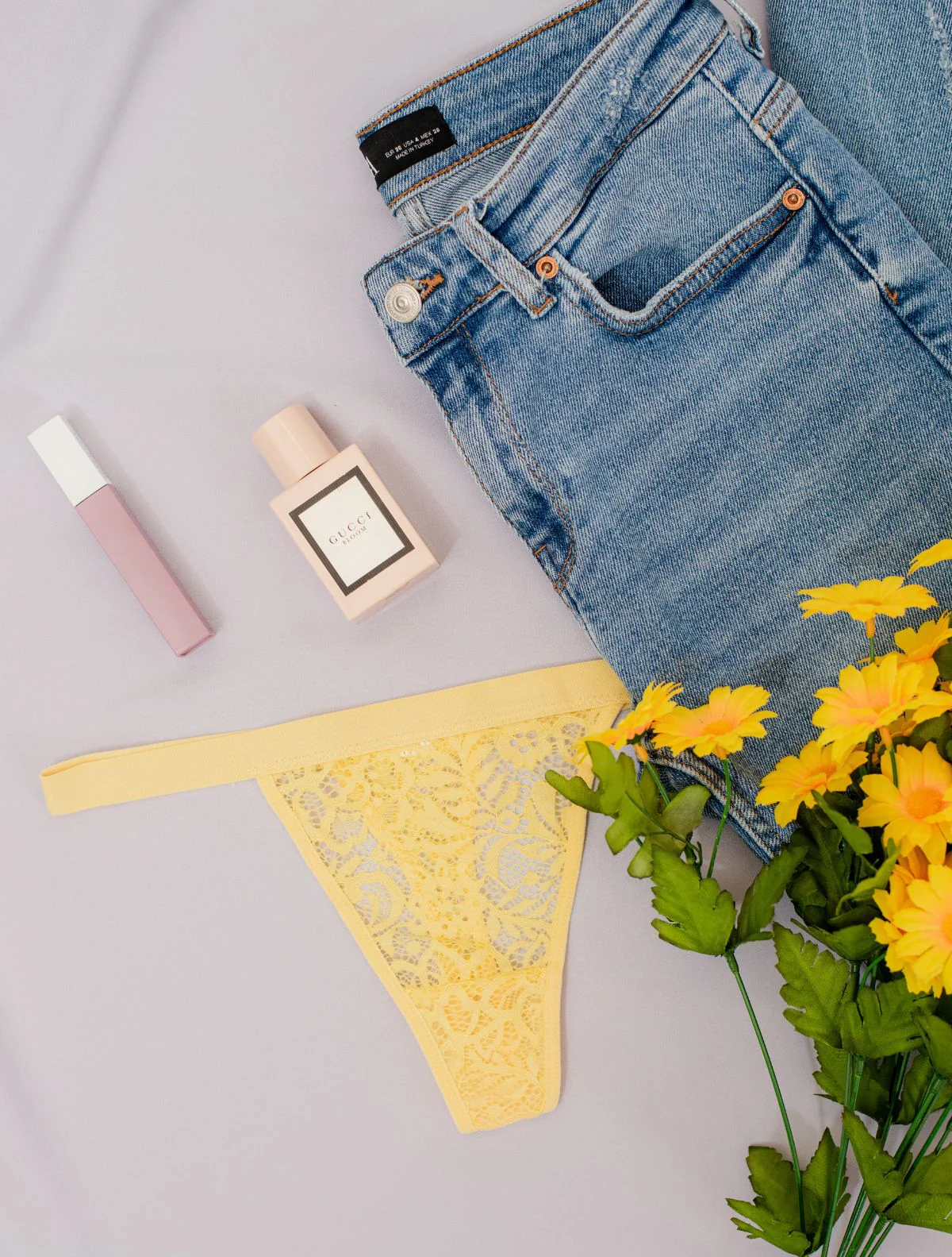 Summer Lace Floral Thong - Image 4