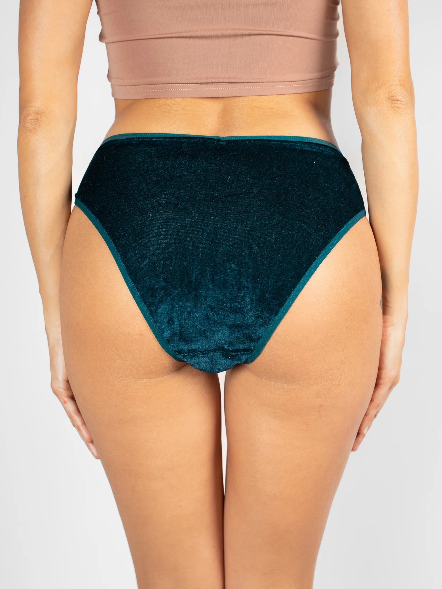 Velvet Lace-Trim Brief - Image 4