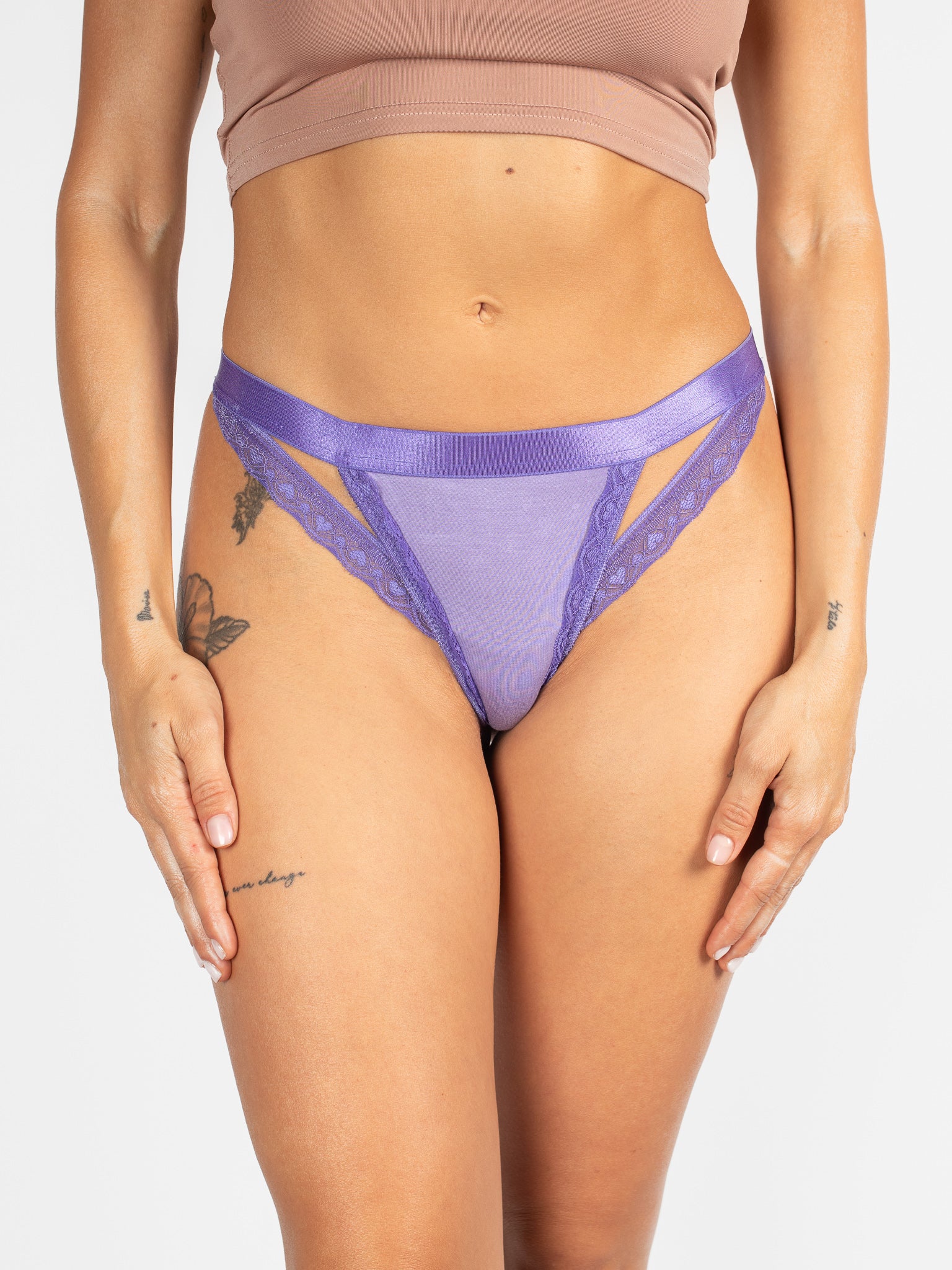 AiraModal™ Violet Cut-Out Modal Thong - Image 2